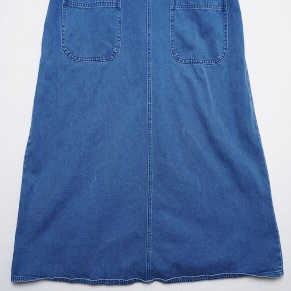 Sonoma Jean Company Denim Overall Pockets 90s Dress M - Picture 7 of 10